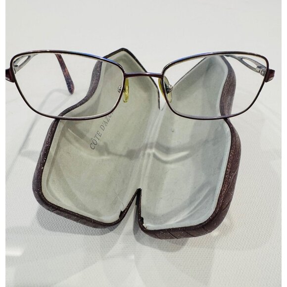 GUC Côte DAzur Europa Womens Eyeglasses CDA-244 52-17-135 Rectangular Frame - Picture 1 of 8